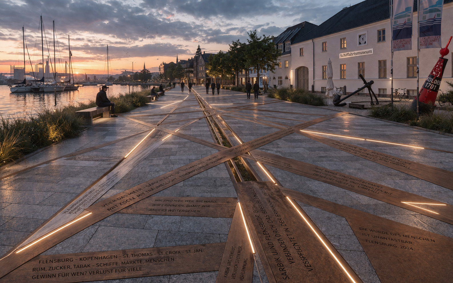 „Narben im Meer“ – Mahnmal