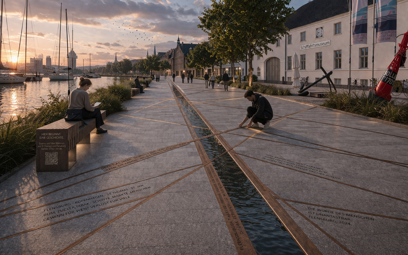 „Narben im Meer“ – Mahnmal